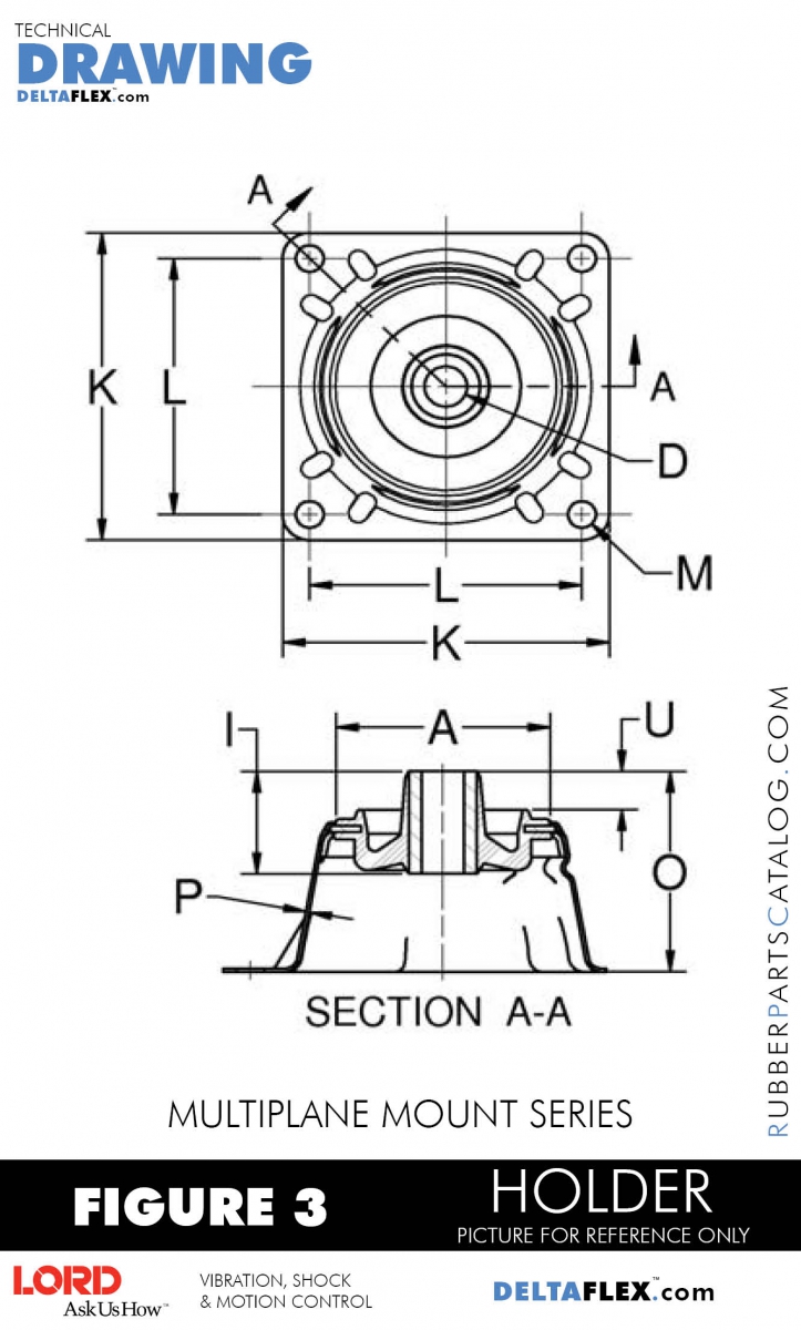 Rubber-Parts-Catalog-Delta-Flex-LORD-Plateform-Mount-Multiplane-Mount-Series-Holder