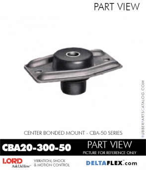 Rubber-Parts-Catalog-Delta-Flex-LORD-Corporation-Vibration-Control-Center-Bonded-Mounts-CBA20-300-50