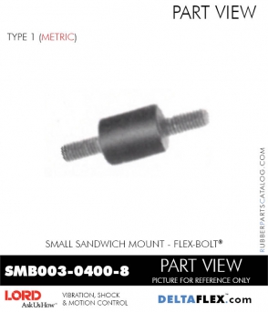Rubber-Parts-Catalog-Delta-Flex-LORD-Corporation-Flex-Bolt-Small-Sandwich-Mounts-SMB003-0400-8