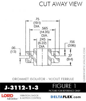 Rubber-Parts-Catalog-Delta-Flex-LORD-Corporation-Grommet-Isolators-with-Threaded-Ferrule-J-3112-1-3